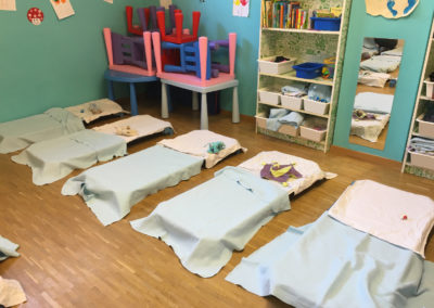 Aménagements pour la sieste des Trotteurs et Grands
